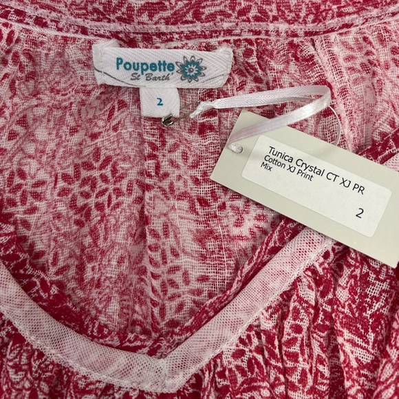 Poupette St. Barth Tunica Crystal Cotton Dress New With Tags Boho Size 2 - Picture 4 of 13